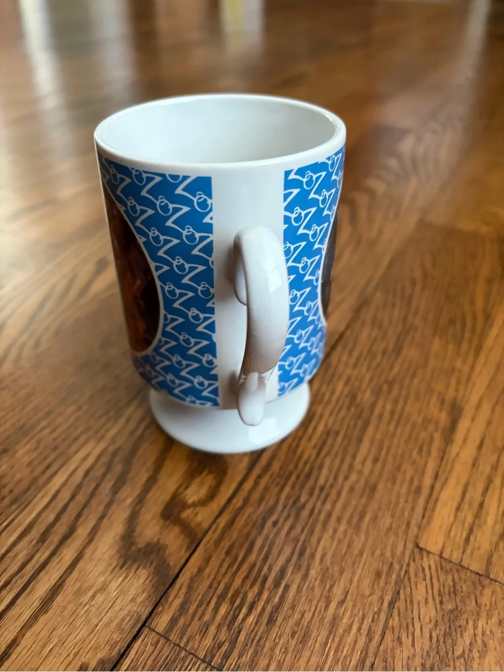 Vintage 1990 Wizard of Oz Coffee Mug Ceramic Blue White